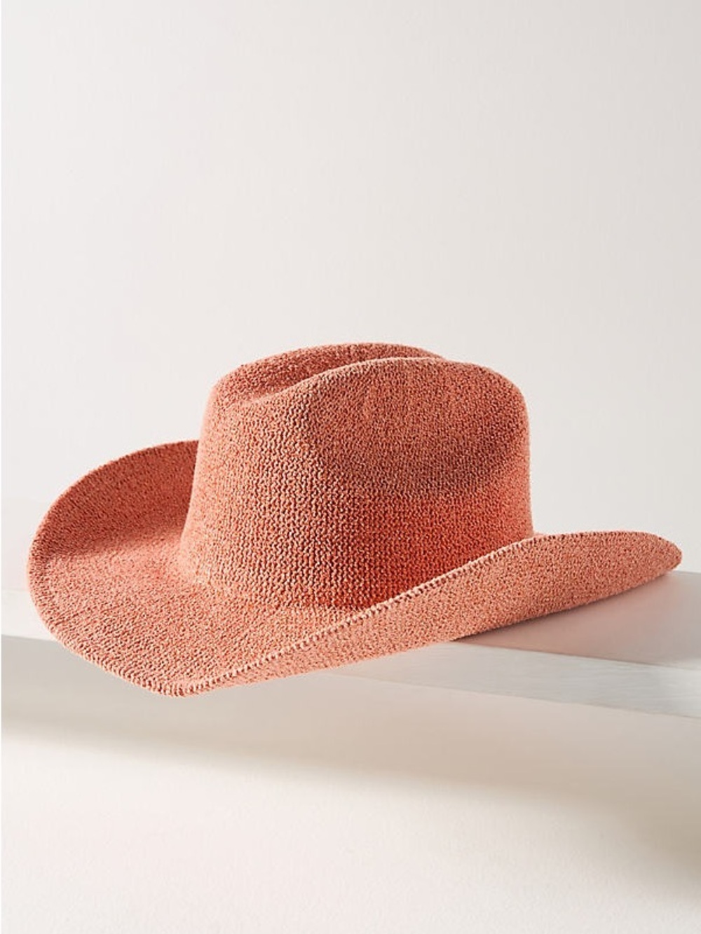 Anthropologie Nubby Cowboy Rancher Coral New Hat